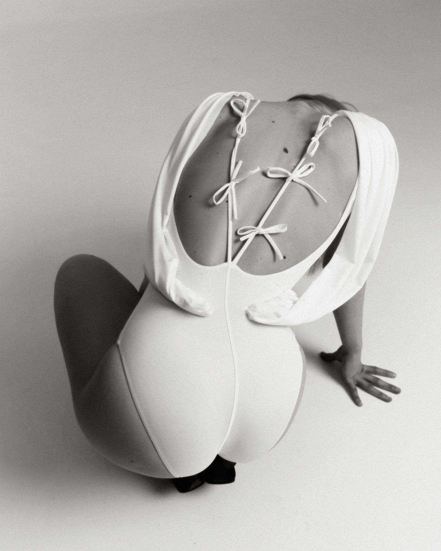 «SWAN» bodysuit - rosewater cream