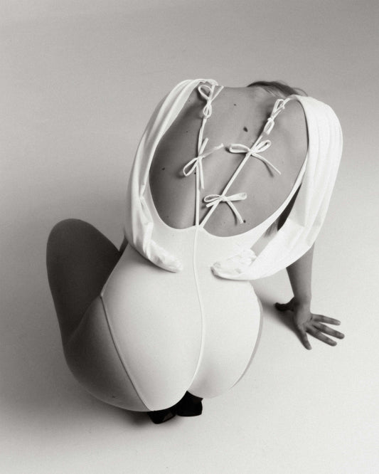 «SWAN» bodysuit - rosewater cream