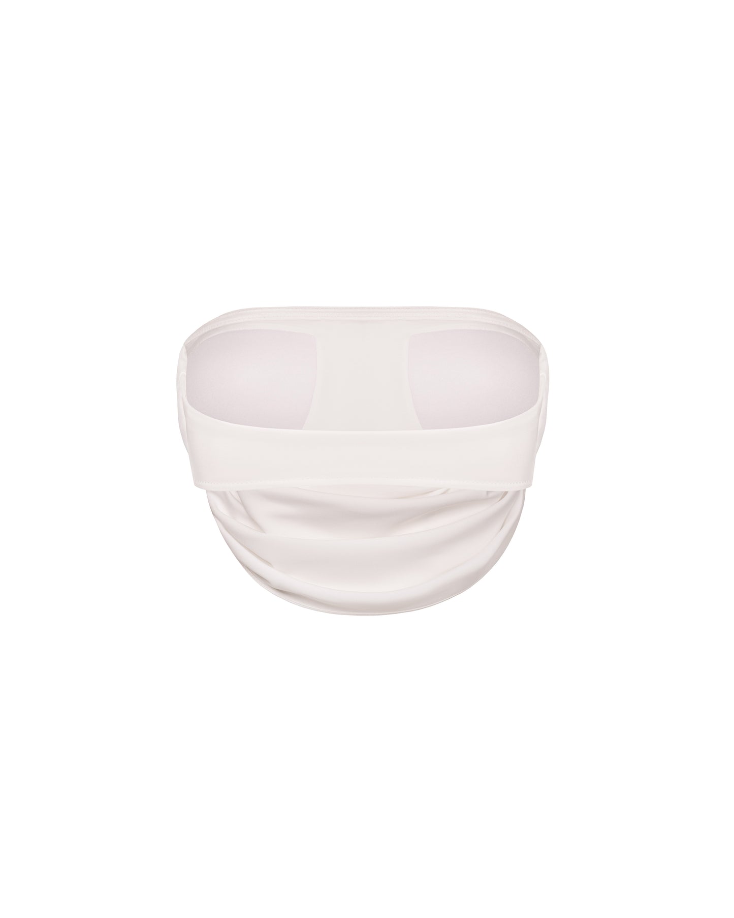 "ELAN" drape bandeau top - white