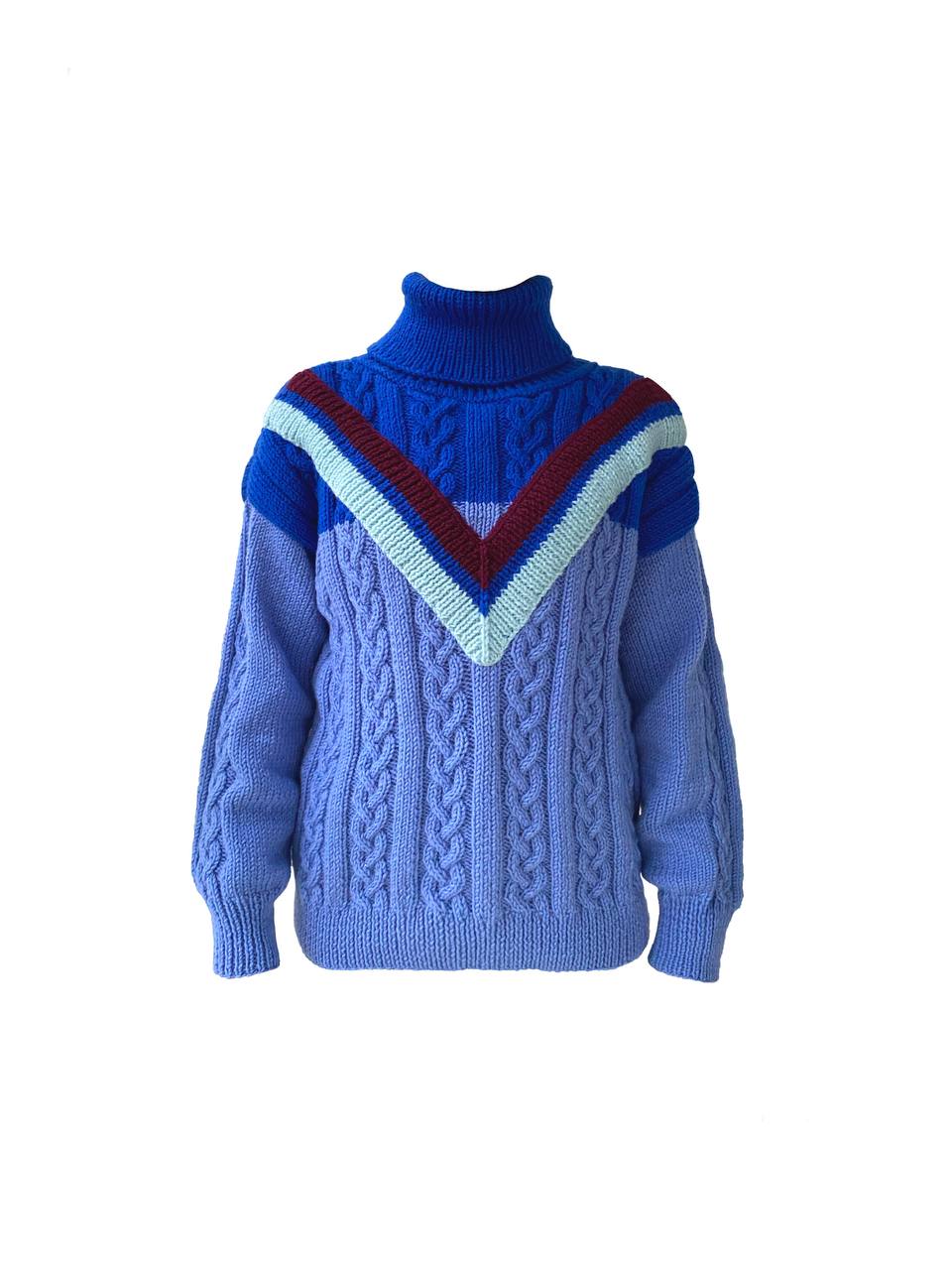 "SKI RESORT" oversized wool blend sweater